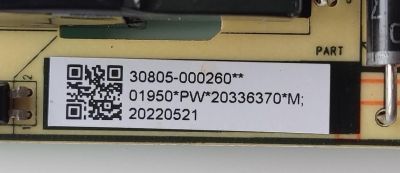 FUENTE DE PODER PARA TV TCL / NUMERO DE PARTE 30805-000260 / 40-L12DH4-PWC1CG / 11601-500069 / DISPLAY CV580U3-L02 REV:01 / MODELO 58S455	 - Imagen 3